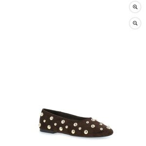 SCOOP Studded Brown Women's Ballet Flat